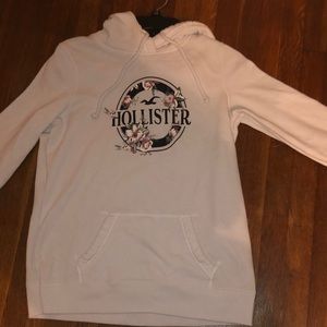 Unworn Hollister White Hoodie